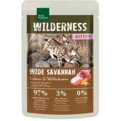   Real Nature Wilderness macska tasak kitten Wide Savannah bárány&vaddisznó 12x85g