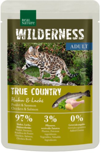 Real Nature Wilderness macska tasak adult True Country csirke&lazac 12x85g