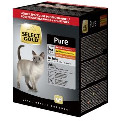 Select Gold Pure macska tasak adult MP szósz 6x85g