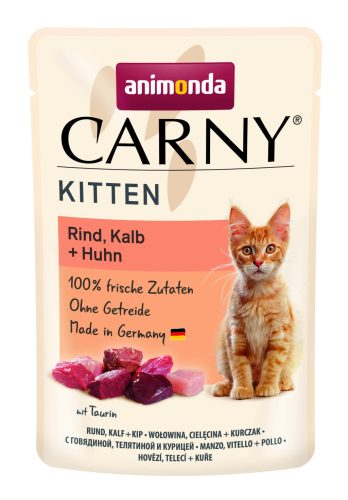 Animonda Carny macska tasak kitten marha&borjú 12x85g