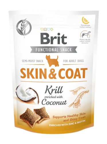 Brit Care Functional Snack skin&coat krill&kókusz 150g
