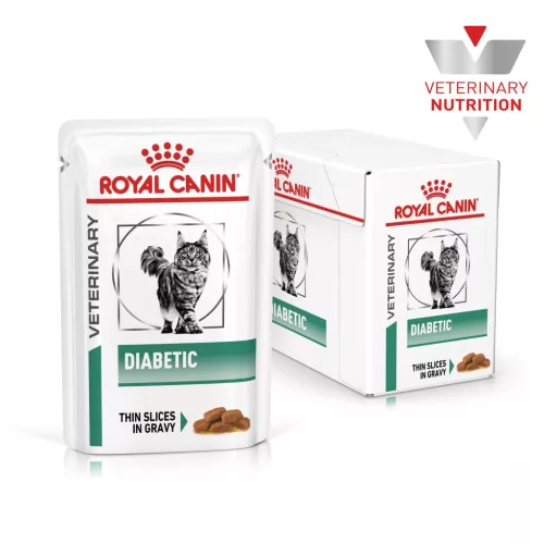 Royal Canin Veterinary Diabetic cukorbeteg alutasak macskaeledel 12x85g