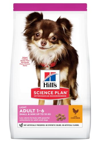 Hill's Science Plan S&M száraz kutyaeledel adult light csirke 6kg
