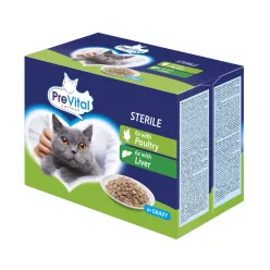  PreVital alutasakos MP steril nedves macskaeledel baromfi&máj 12x100g