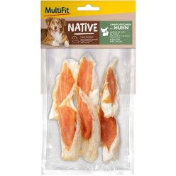 MultiFit Native kutya jutalomfalat nyúlfül csirkével 80g