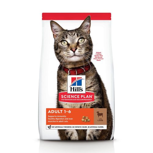 Hill's Science Plan száraz macskaeledel adult bárány&rizs 10kg