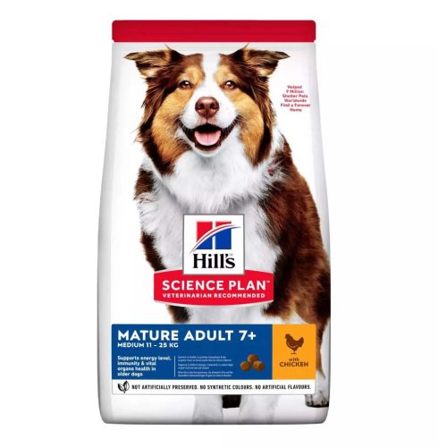 Hill's Science Plan M száraz kutyaeledel mature csirke 14kg