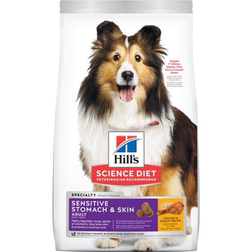 Hill's Science Plan Sensitive M&L száraz kutyaeledel gyomor&bőr csirke 14kg