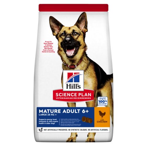 Hill's Science Plan L száraz kutyaeledel mature csirke 14kg