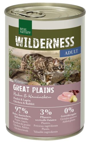 Real Nature Wilderness macska konzerv adult csirke&nyúl 6x400g