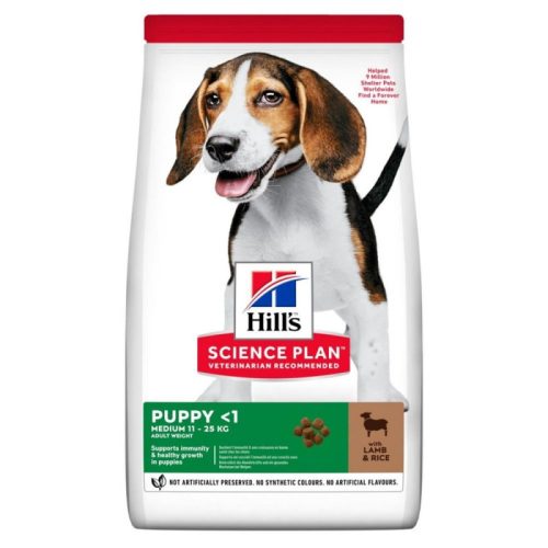 Hill's Science Plan M száraz kutyaeledel puppy bárány&rizs 14kg