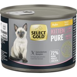 Select Gold Pure macska konzerv kitten csirke 6x200g