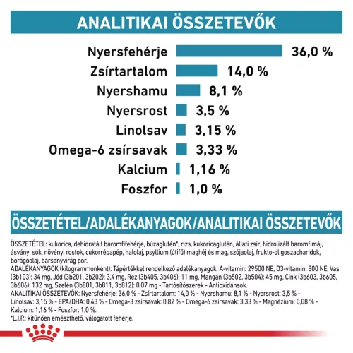 Royal Canin Veterinary Skin&coat bőr és szőrtápláló száraz macskaeledel 1,5kg