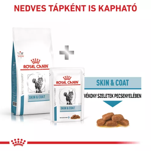 Royal Canin Veterinary Skin&coat bőr és szőrtápláló száraz macskaeledel 1,5kg