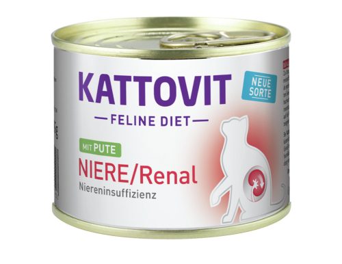 Kattovit Feline Diet konzerv vesekímélő macskaeledel pulyka 12x185g