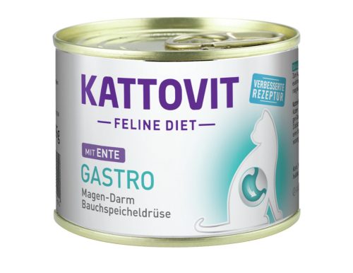 Kattovit Feline Diet konzerv diétás macskaeledel kacsa 12x185g