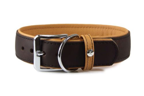 Das Lederband kutyanyakörv Vancouver mokka 33-39cm