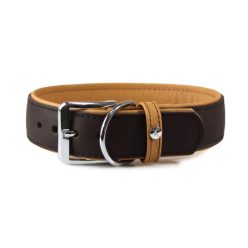 Das Lederband kutyanyakörv Vancouver mokka 46-52cm