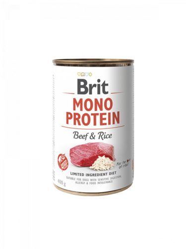 Brit Mono Protein kutya konzerv marha&rizs 6x400g
