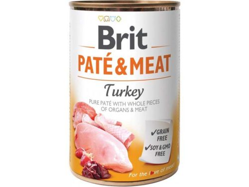 Brit Paté&Meat kutya konzerv pulyka 6x400g