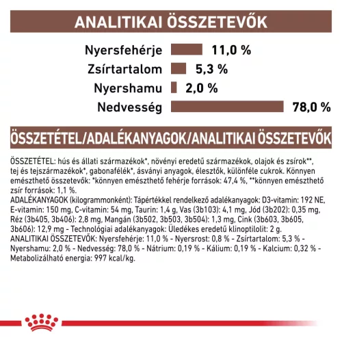 Royal Canin Veterinary Gastrointestinal kölyök macska konzerv 12x195g