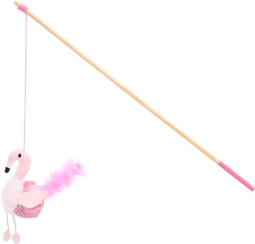 AniOne Flamingo toll macskajáték pálca 40cm
