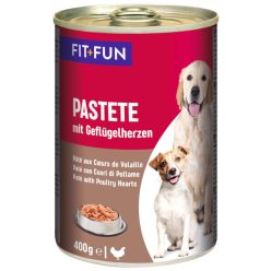 FIT+FUN kutyakonzerv paté adult baromfiszív 6x400g