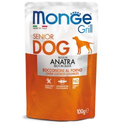 Monge Grill kutya tasak adult senior kacsa 24x100g