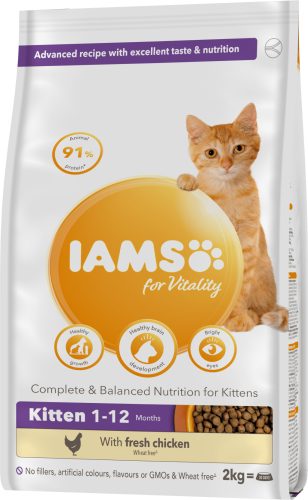 IAMS Vitality macska szárazeledel kitten csirke 2kg