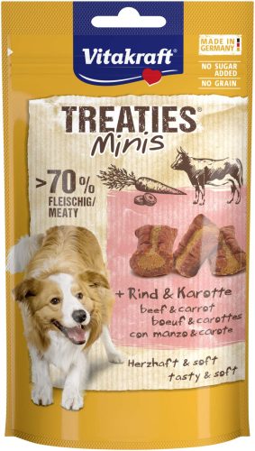 Vitakraft Treaties Bits Minis kutya jutalomfalat marha&sárgarépa 48g