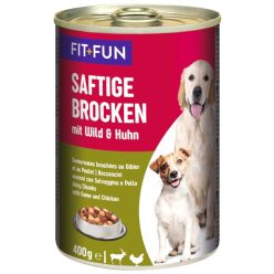 Fit+Fun kutya konzerv ragu adult csirke&vad 6x400g