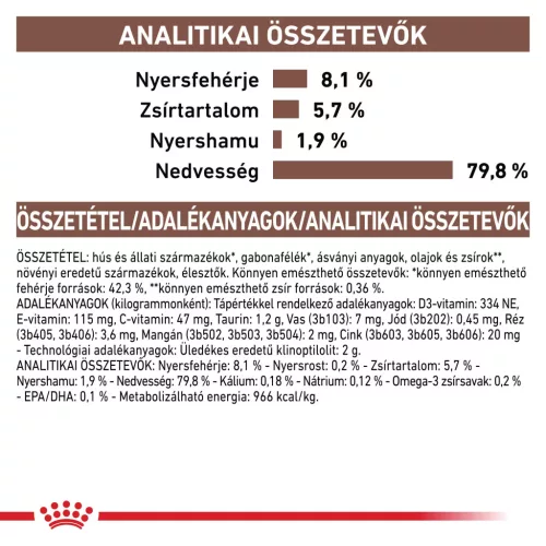 Royal Canin Veterinary Gastrointestinal emésztőszervi alutasak macskaeledel 12x85g