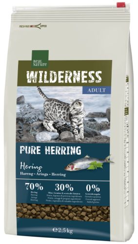 Real Nature Wilderness száraz macskaeledel adult hering 2,5kg