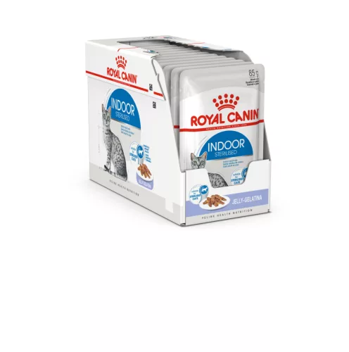 Royal Canin Feline Health Nutrition macska tasak adult Indoor Steril jelly 12x85g