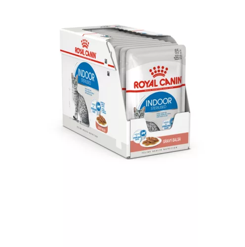 Royal Canin Feline Health Nutrition macska tasak adult Indoor Steril gravy 12x85g