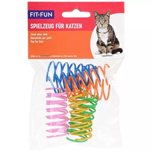 Fit+Fun cicajáték színes rugók