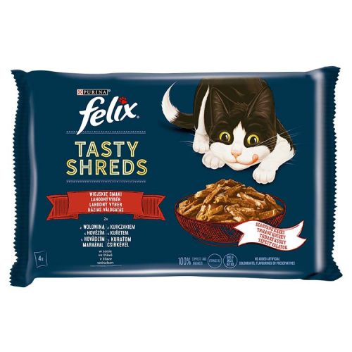 Felix Shreds macska tasak MP házias 4x80g