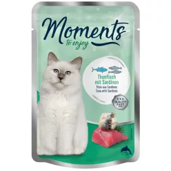 Moments macska tasak adult tonhal&szardínia 70g