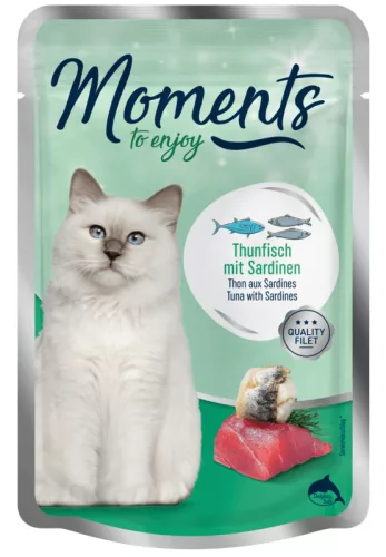 Moments macska tasak adult tonhal&szardínia 70g