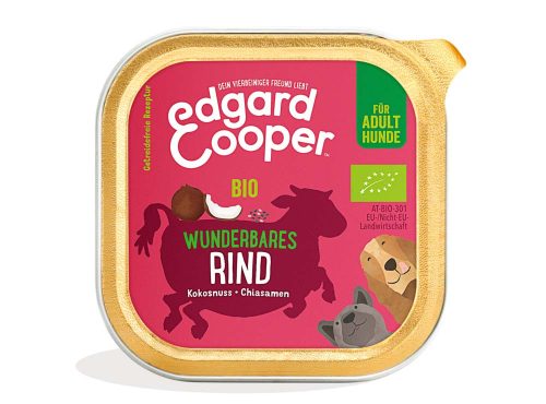 EDGARD & COOPER kutya tálka adult bio marha 17x100g
