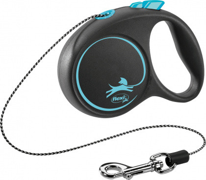 Flexi Black Design kutyapóráz csévélő zsinóros kék XS 3m