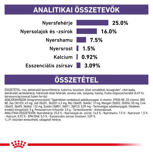 Royal Canin Veterinary Adult small kistestű felnőtt száraz kutyaeledel 4kg