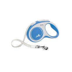 Flexi New Comfort kutyapóráz csévélő szalagos kék S 5m