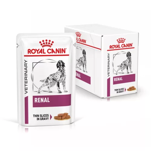 Royal Canin Veterinary Renal vesetbetegség ckd nedves kutyaeledel tasak 12x100g