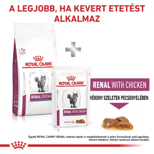 Royal Canin Veterinary Renal special vesebetegség ckd száraz macskaeledel 400g