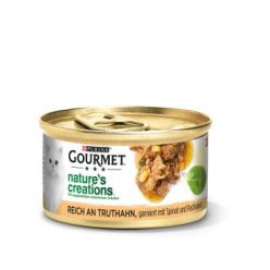 Gourmet Nature's Creations macska konzerv pulyka 12x85g