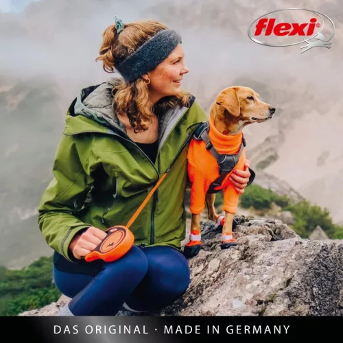Flexi Xtreme szalagos fekete/narancssárga S 5m