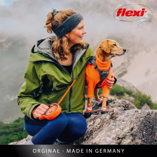 Flexi Xtreme szalagos fekete/narancssárga M 5m