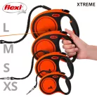 Flexi Xtreme szalagos fekete/narancssárga M 5m