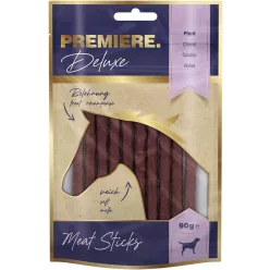 Premiere Deluxe meat sticks kutya jutalomfalat lóhús 90g